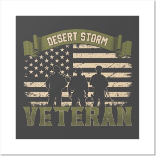 Desert Storm Veteran T-shirt Posters and Art